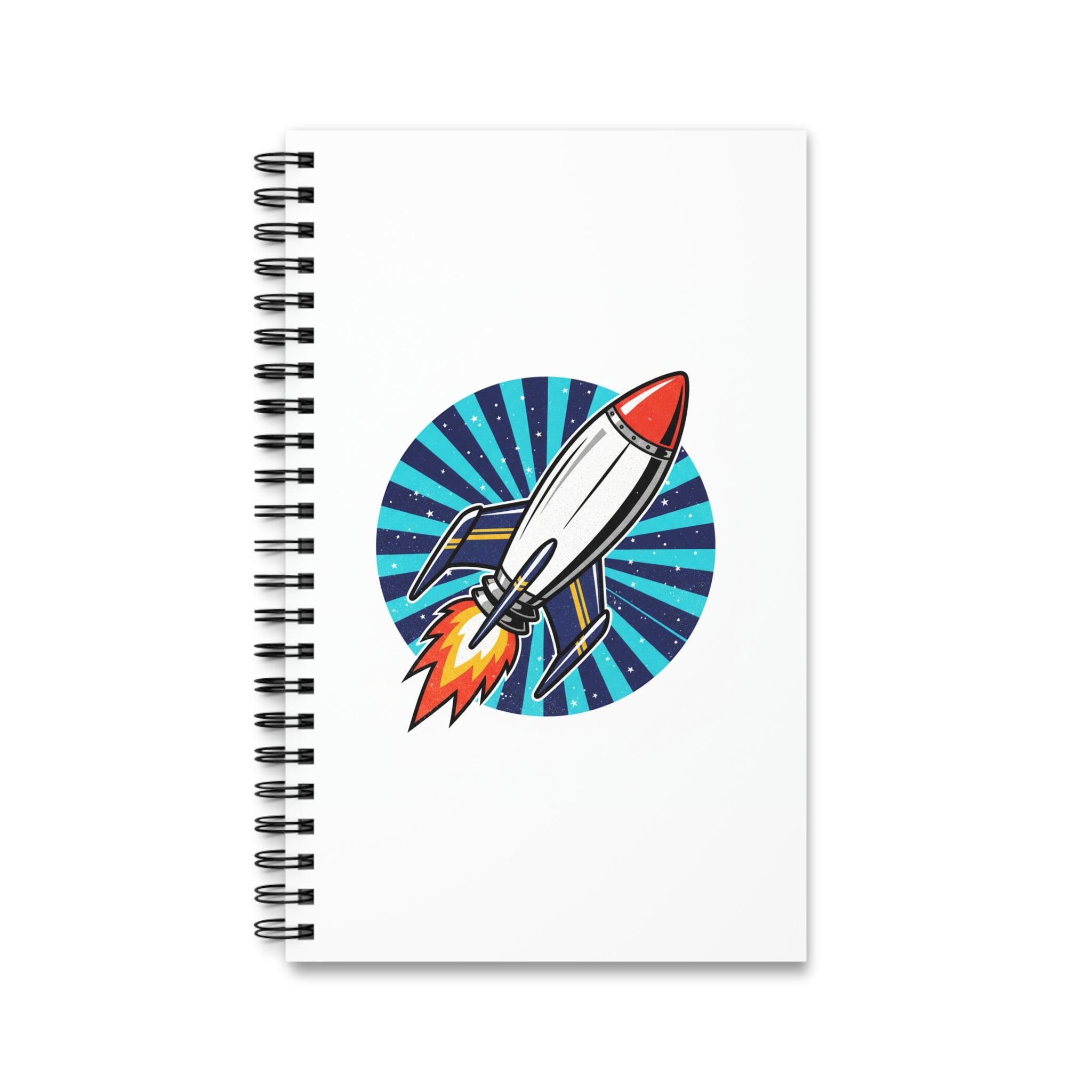 Rocket Launch Spiral Journal — Space Adventure Notebook for Kids & Teens