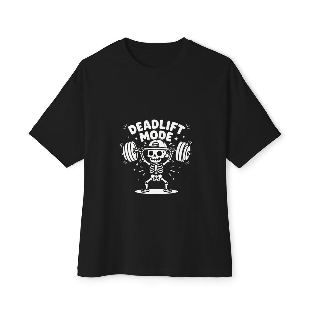 Deadlift Mode Skeleton T-Shirt | Edgy Gym Graphic Tee | Zetrease