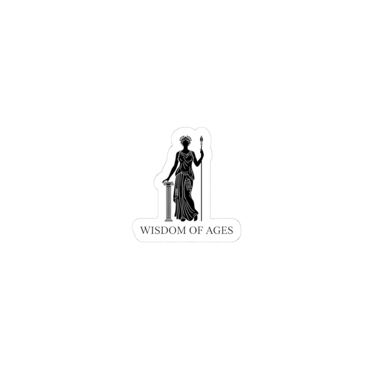 Wisdom of Ages sticker | mythic design, stoic philosophy art
