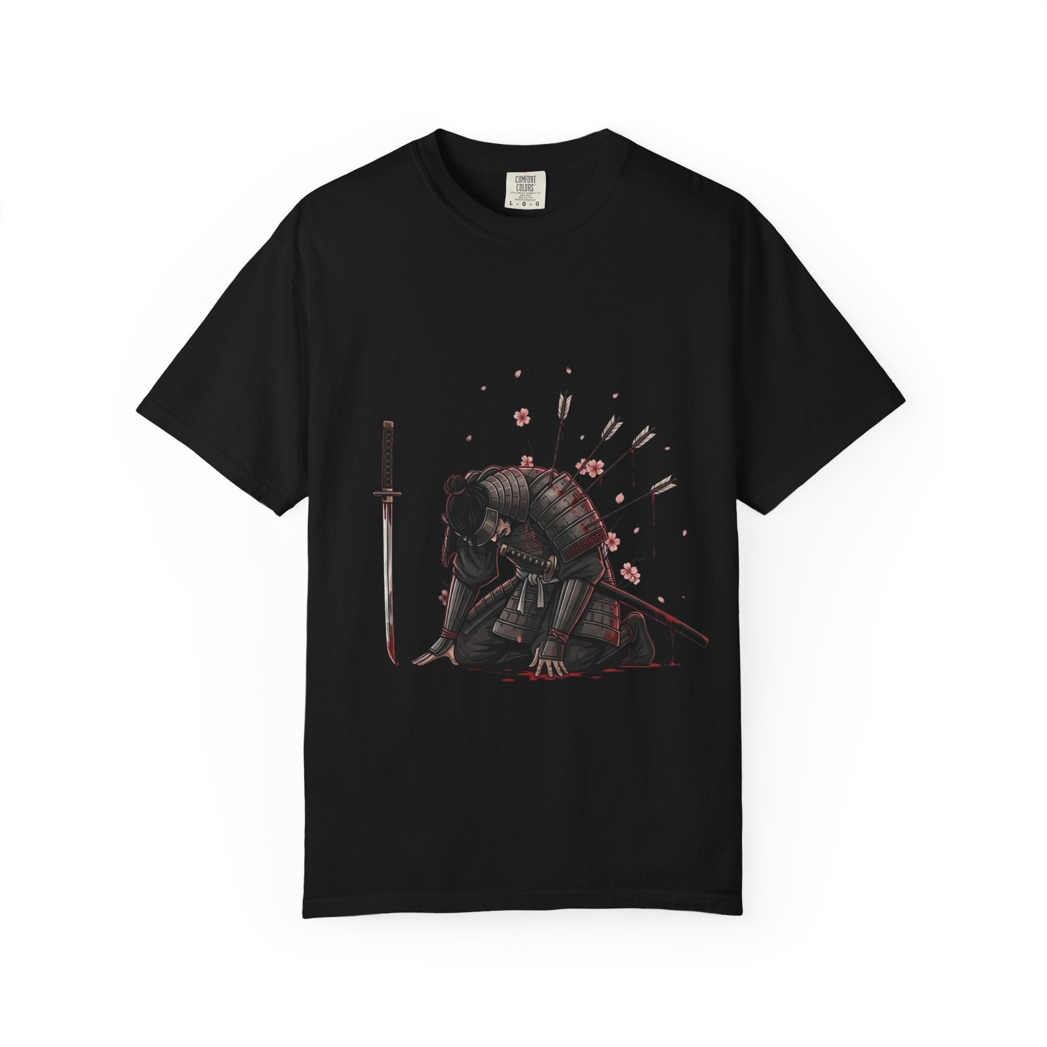 Fallen Samurai T-Shirt | Japanese Dark Art Graphic Tee | Zetrease