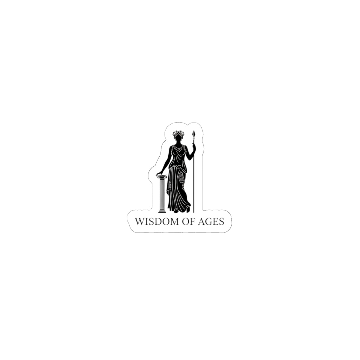 Wisdom of Ages sticker | mythic design, stoic philosophy art