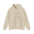 Long Distance Love Hoodie — "Love Knows No Distance" Minimal Heart Design