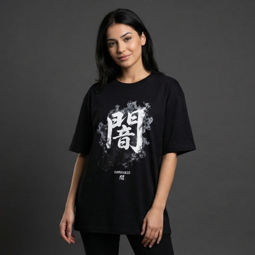 Darkness Kanji T-Shirt | Japanese Streetwear Graphic Tee | Zetrease