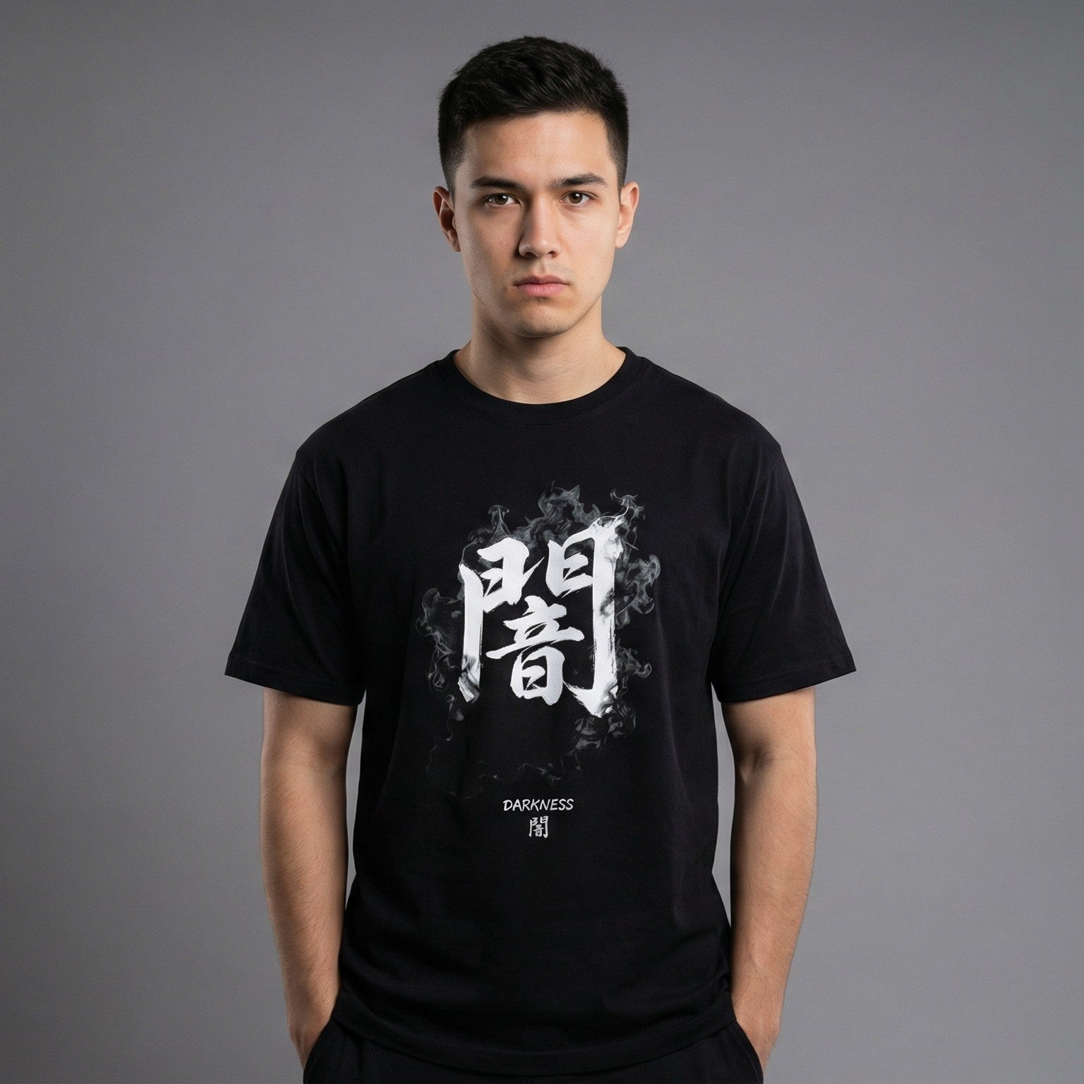 Darkness Kanji T-Shirt | Japanese Streetwear Graphic Tee | Zetrease